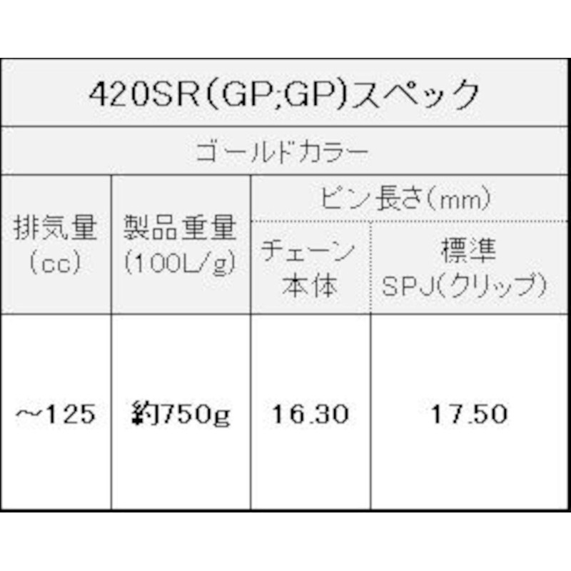 EK 420SR Reinforced Non-Sealing Chain (Clip Joint)