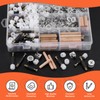 Tanstic 270Pcs 3 in 1 Furniture Connecting Hardware Connectors Kit,