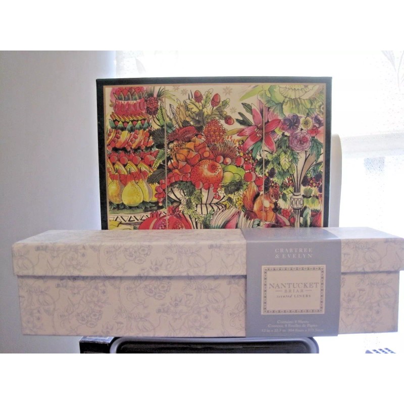 Crabtree & Evelyn NANTUCKET BRIAR Scented Drawer Liner paper 8