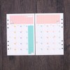 NUOBESTY A5 Refill Paper Colourful Monthly Planner Refills 6 Ring