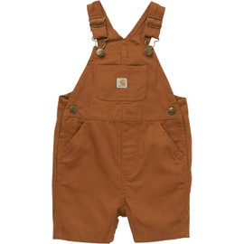 Carhartt Unisex Baby Loose Fit Canvas Shortall, Carhartt Brown