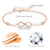 Infinity Anklet Bracelet 925 Sterling Silver Endless Love Symbol Ankle