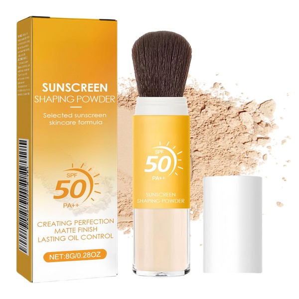 Spf Powder Sunscreen Setting Powder Mineral Brush-Oil Control Mineral Setting