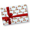 Santa Hat and Lights Corgi Christmas Wrapping Paper Premium Gift