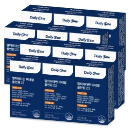 Daily One Multivitamin Mineral All-in-One 23 Multivitamins Women Men Nutrients 30 Tablets 12 Boxes / 데일리원 멀티비타민 미네랄 올인원 23 종합 비타민 여성 남성 영양제 30정 12통