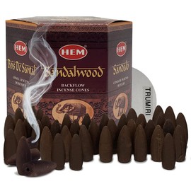 Sandalwood Backflow Incense Cones for Waterfall Inciensos Aromaticos|Incienso|Inciense|Insienso