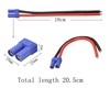 GINTOOYUN EC5 Female Banana Connector with 10awg Silicone Wire 18cm