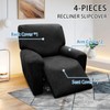 Pfrstuv Chair Covers 4-Pieces Recliner Chair Covers 1 Seater Cover