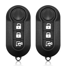 Car Key Fob Remote Keyless Entry Control 2ADPXTRF198 433MHz 3 Button Replacement for 2014-2017 Fiat 500L Dodge Ram Promaster - 2 Pack