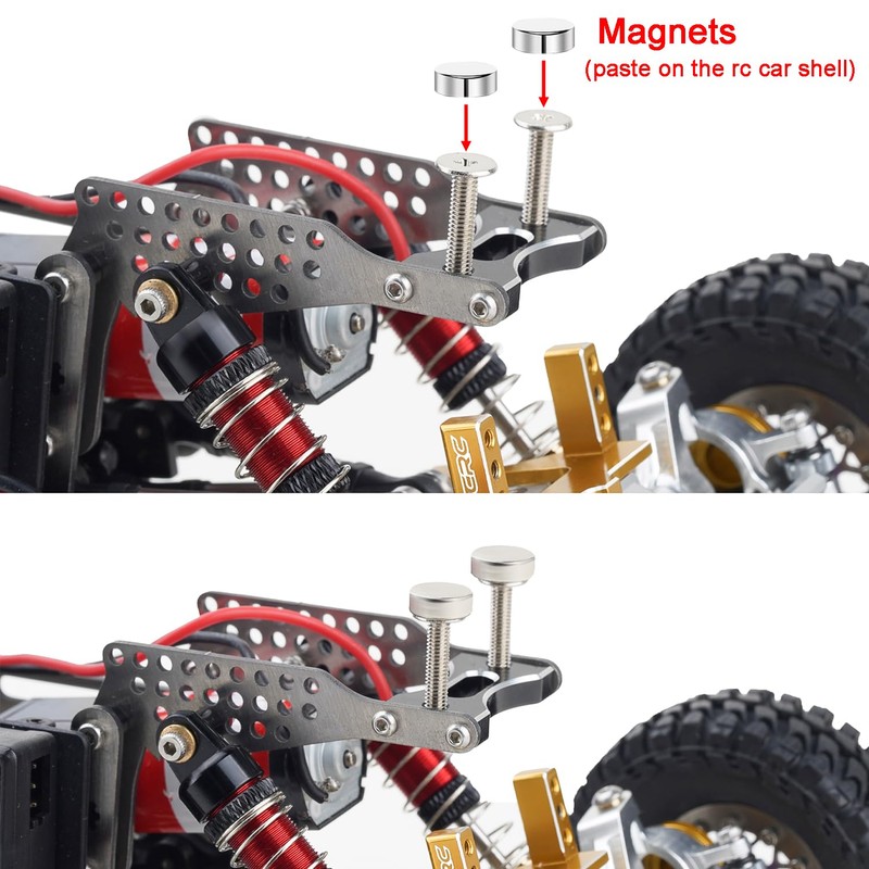 TCRC GR5 Titanium LCG Chassis Kit Frame Rail for Redcat