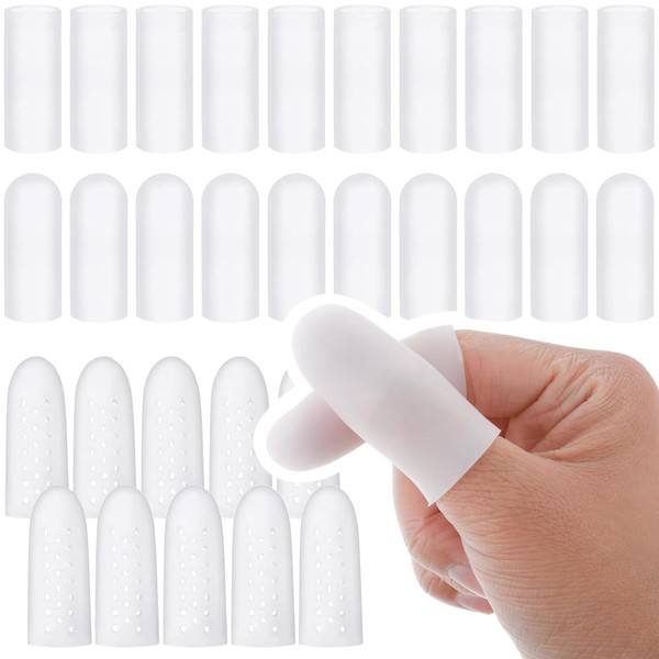 ADULLPONY 30 PCS Gel Finger Cots Finger Protectors Finger Caps