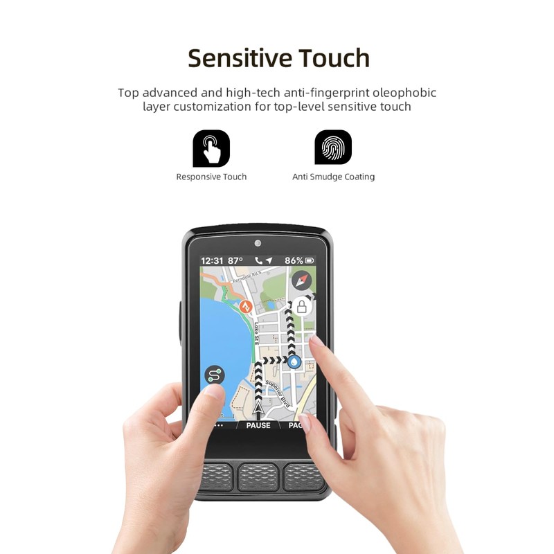 WUNIAK Screen Protector for Wahoo ELEMNT ROAM V3 GPS Cycling/Bike