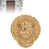 Door Knocker Chinese Animal Head Style Modelled Antique Brass Easy