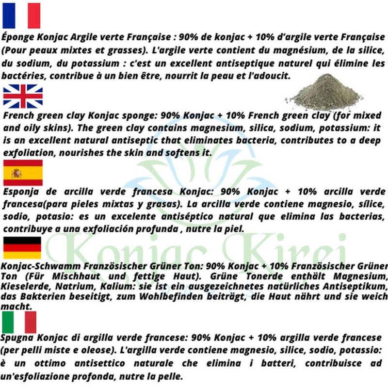 KONJAC KIREI PARIS (Green Tea)