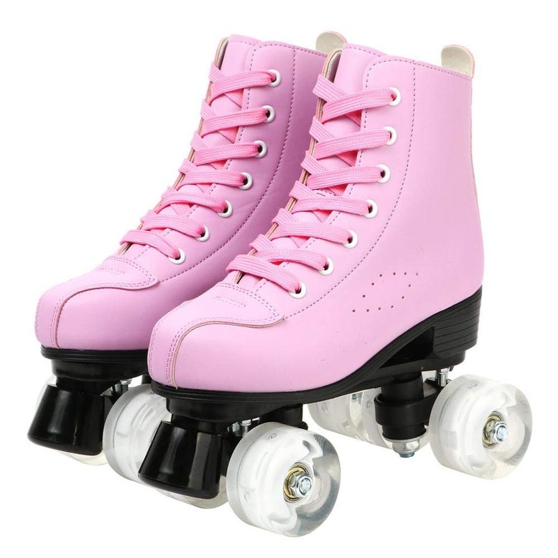 XUDREZ Roller Skates Womens, Shiny High Top PU Leather Classic