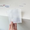 MYFEELGAGA Seal Book A8 Transparent Clear Binder with 20 Sheets