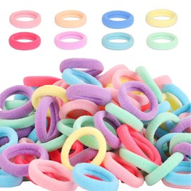 Baby Hair Bands 600 Pcs,Small Hair Bands,Cotton Baby Hair Bobbles,Colorful Elastics Hair Bobbles for Girls Ponytail Holder Accessoriesfor Thick Thin Curly and Straight