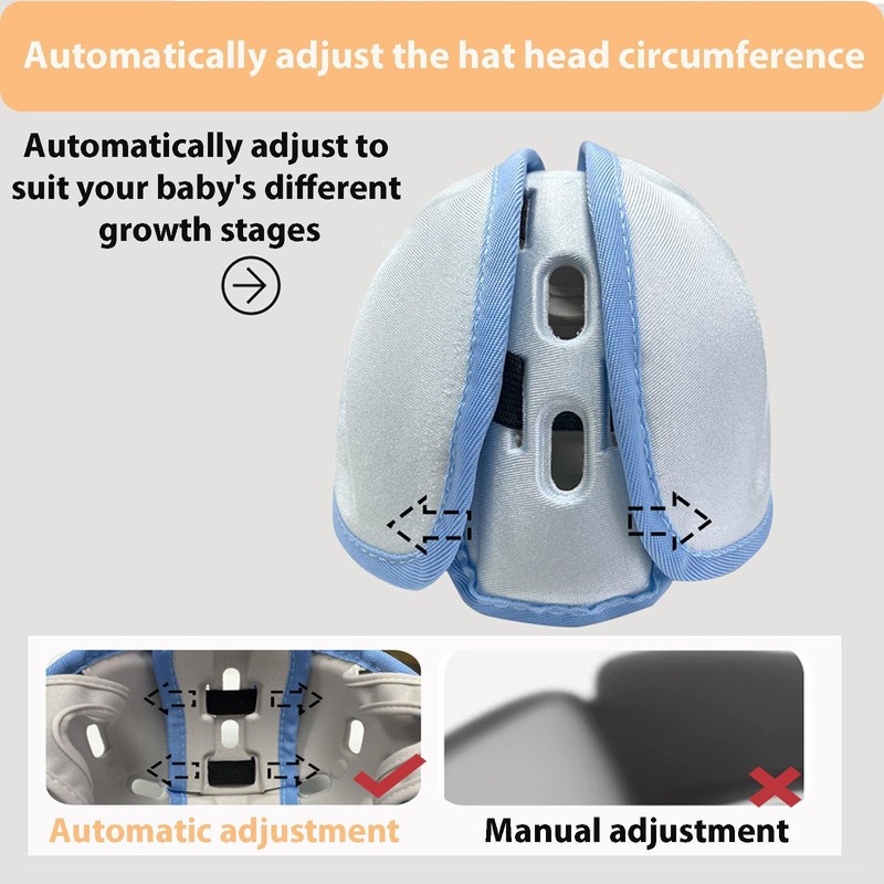 Domayllay Baby Helmet for Crawing Walking,Soft Infant Safety Helmet,Baby Helmet