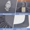 mafudoxi Mattress Protector 180 x 200 cm Waterproof, Fitted Sheet,