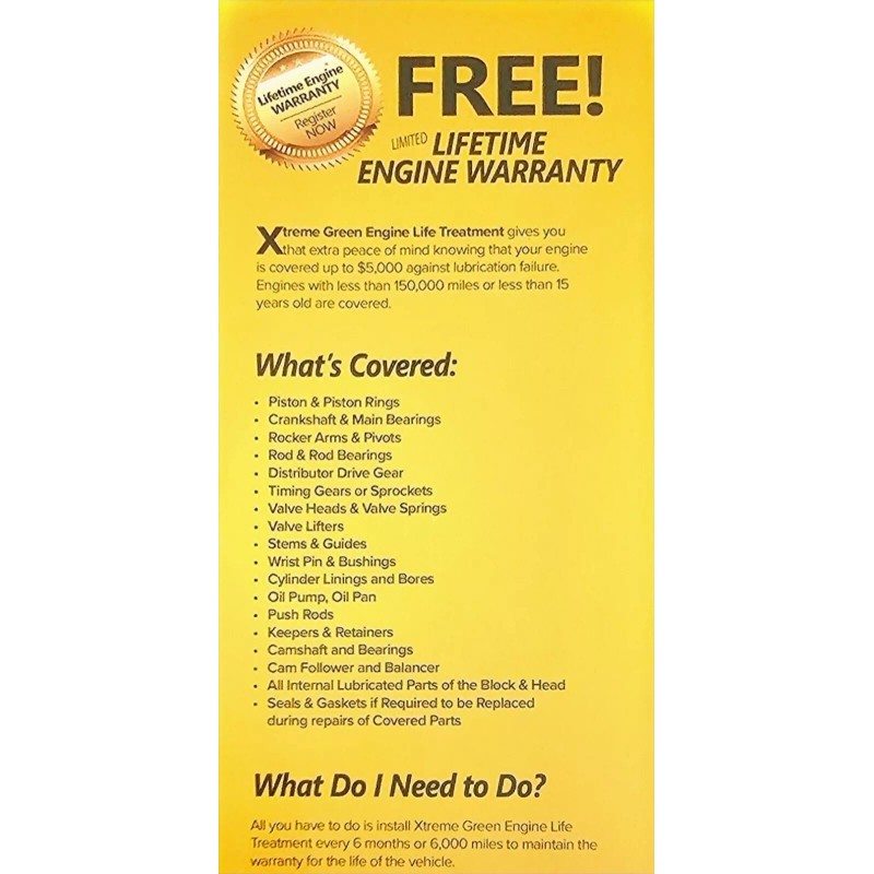 Xtreme Green Engine oil Treatment