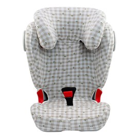 JYOKO Kids Cover Liner Compatible with Romer Kidfix II XP SICT (Picnic Vichy, with Buttonhol)