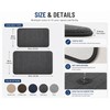 2 Pack Coffee Color Cotton Bathroom Floor Mat Soft Absorbent