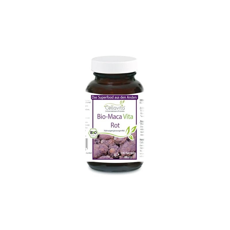 Organic Maca Vita Red (180 Capsules)