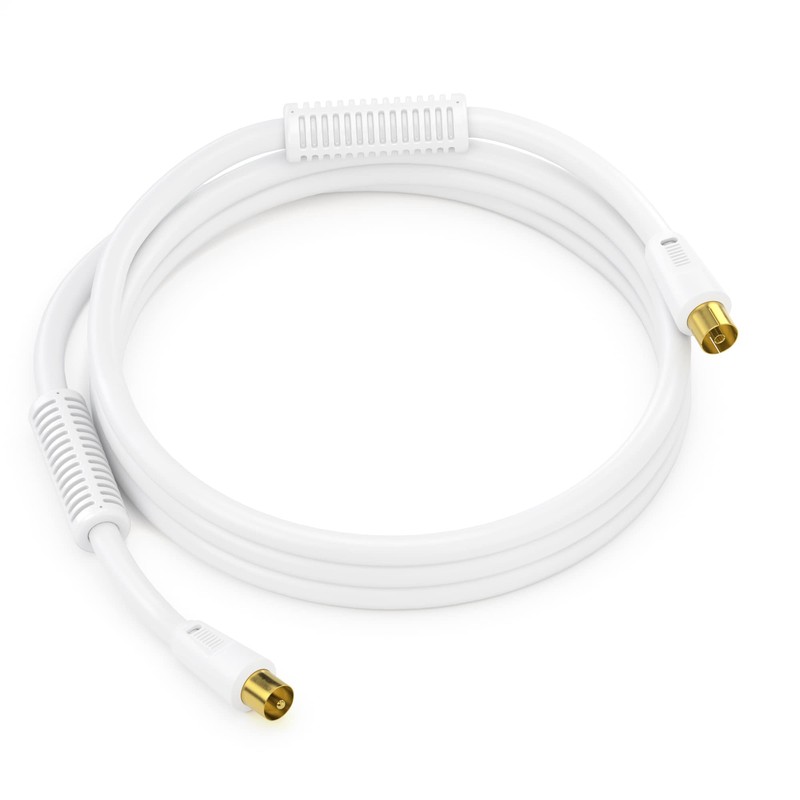 sonero Antennenkabel SAT Kabel Koaxialkabel Satelitenkabel mit Ferrite TV 4fach
