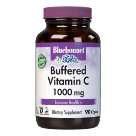 Bluebonnet Vitamina Tamponada 1000mg Cápsulas Veganas