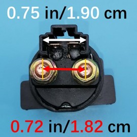 Tuzliufi Starter Solenoid Relay for Kawasaki Bayou 300 400 Brute Force 650 750 Prairie 300 360 400 Lakota 300 Mule 1000 4000 4010 27010-0766 27010-0788 27010-1098 27010-1209 27010-1235 27010-1312 Z956