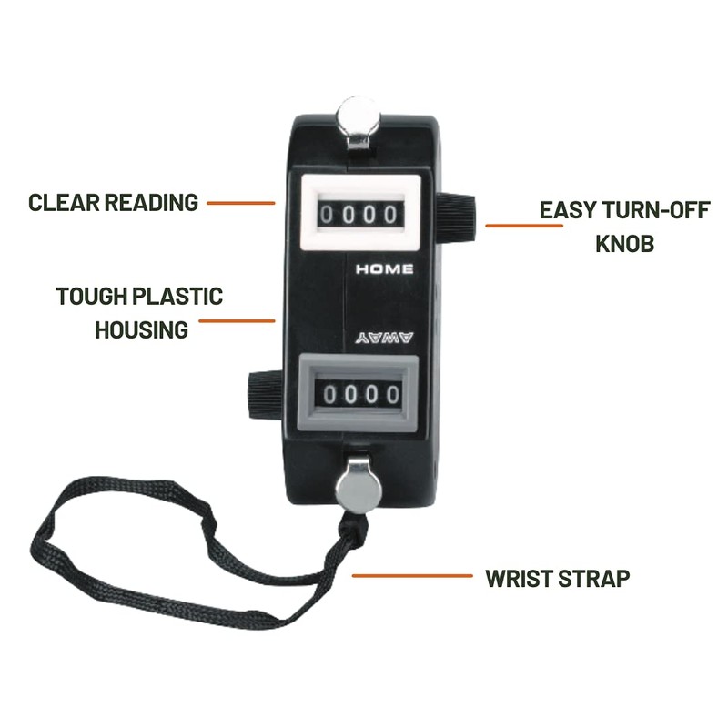 Markwort Home and Away Dual Pitch Counter (Large), Black