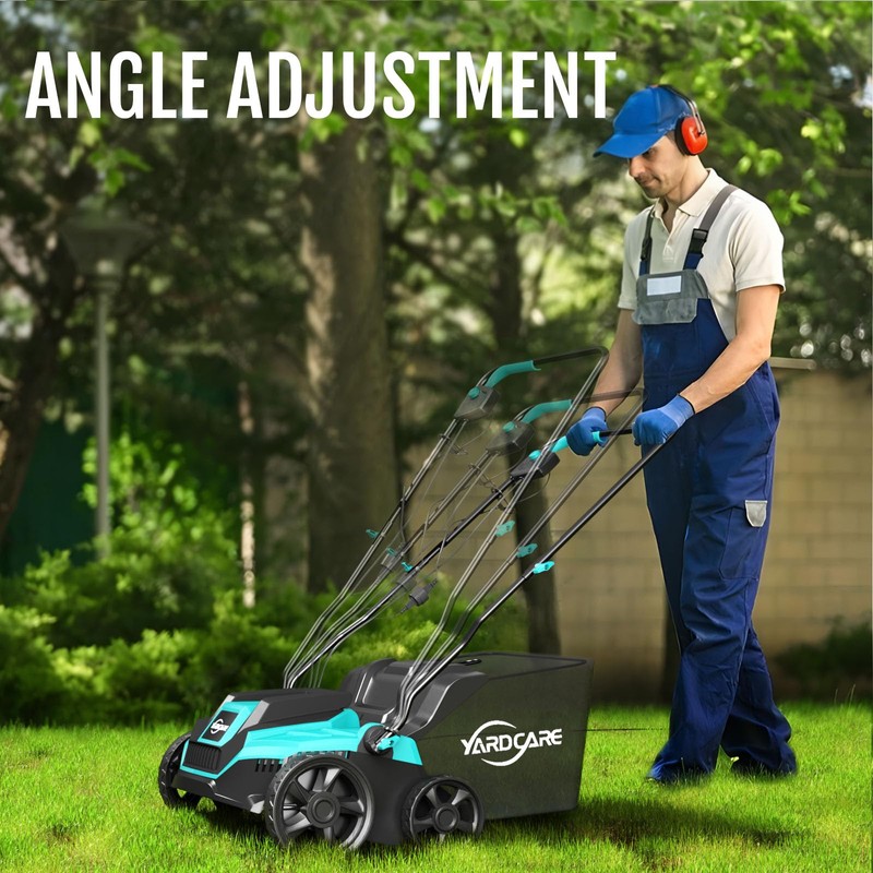 2-in-1 Scarifier and Dethatcher – Deep Soil Revitalization with High-Torque