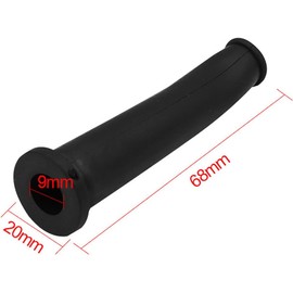 Black Rubber Strain Relief Cord Boot Protector Cable Sleeve Hose for Power Tool Quality Material Made- for Electric Drill Cable Sleeves Cord Management Cable Sleeves （2.7x0.8x0.4-inch）