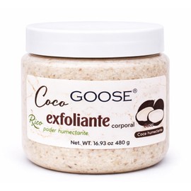 GOOSE Body Scrub Exfoliante Corporal 480 g – Coco, Piel Suave e Hidratada, Spa en Casa