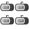 Digital Frigerator Thermometer 4 Pack, Waterproof Fridge and Freezer Thermometer,