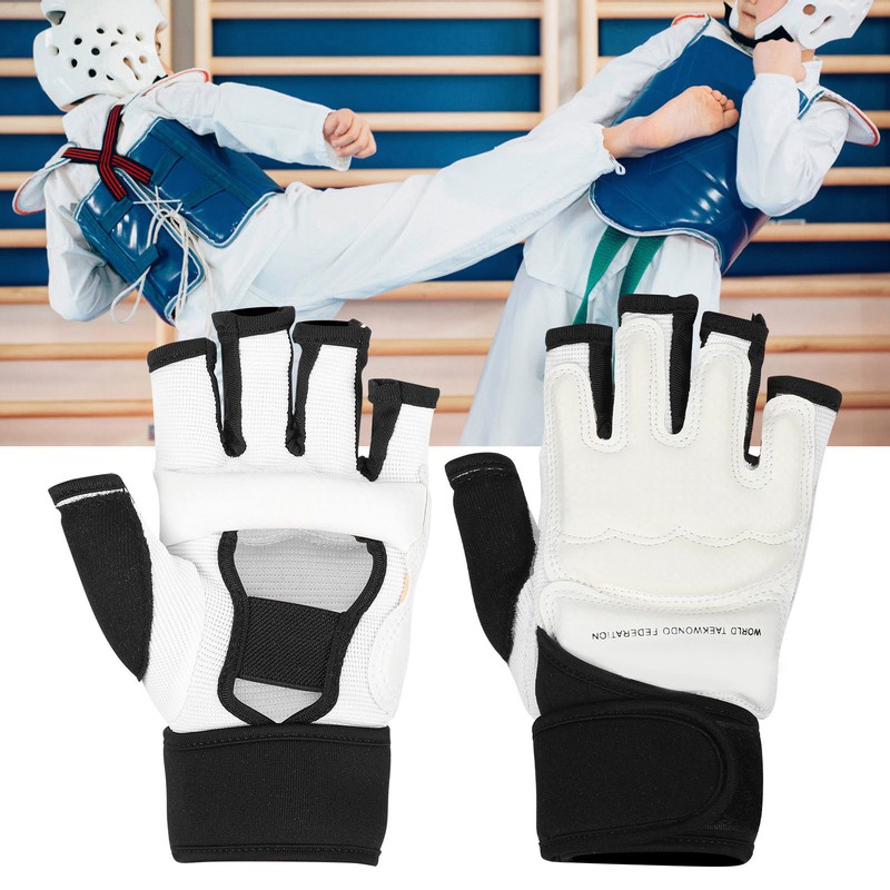 2pcs Taekwondo Gloves Adults Children Hand Protector Wrestle Boxing Gloves