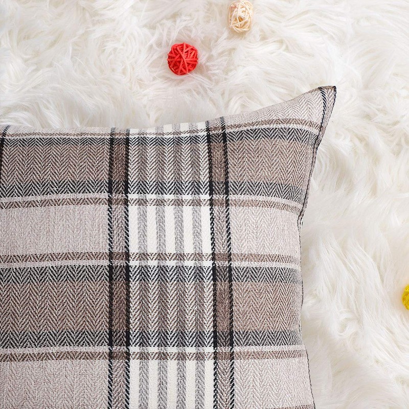 sourcing map Set of 2 Buffalo Check Plaid Throw Pillow