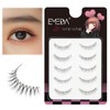 False Eyelashes EMEDA 100% Handmade Hand Tied Transparent Shaft Natural