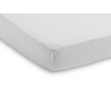 Jollein Jersey Fitted Sheet, 60 x 120 cm, White, Pack