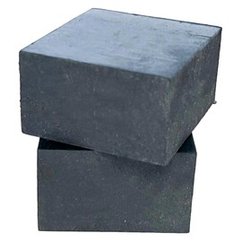 ENN LLC Anti-Slip Rubber Plate Anti-Vibration Cushion Block 5cm x 5cm (Set of 2, 30mm)