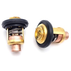 Kridets 2PCS Thermostat 6E5-12411-00 6E5124110 Fits for Yamaha 2 stroke 3-250HP 40 50 60 70 90 115 130 150 200 225 2-Stroke