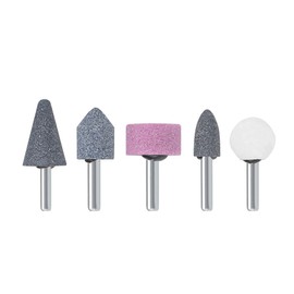 sourcing map Abrasive Stone Points Set Grinding Wheel Polishing Head with 1/4-inch Shank 5 Pcs