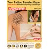 TransOurDream Tru-Temporary Tattoo Stickers Clear A4 5 Sets (A+B) Inkjet/Laser