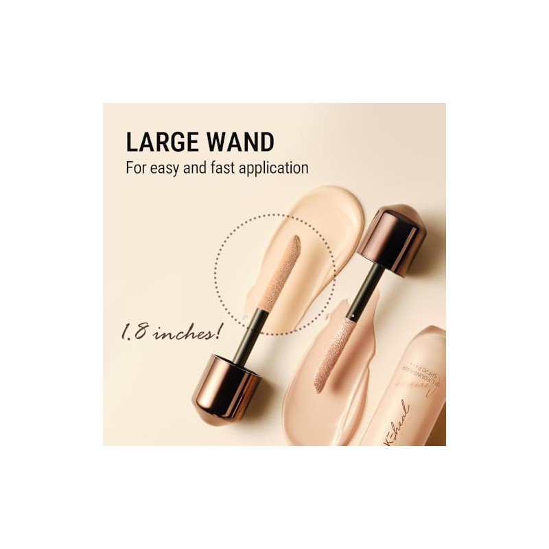Makeheal Foundaiser Foundation Matte Finish Base Líquida Aplicador Cobertura Total