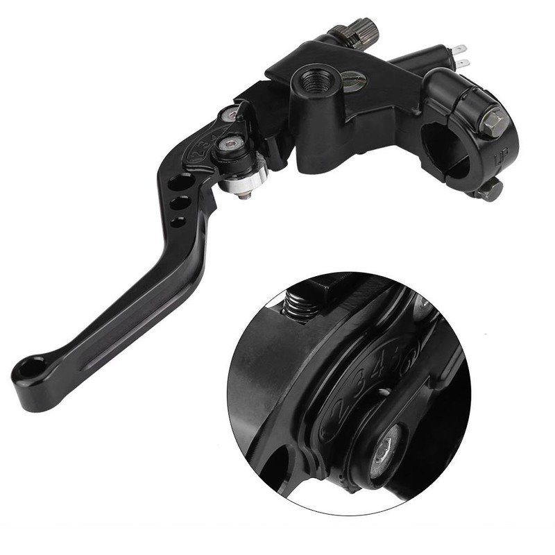 Qiilu Handlebar Motorcycle 22mm, Clutch Levers Brake Master Cylinder Universal