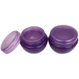 Beauticom® 10G/10ML (72 Pieces, Dark Purple) Frosted Container Jars with Inner Liner for Scrubs, Oils, Salves, Creams, Lotions, Makeup Cosmetics, Nail Accessories, Beauty Aids - BPA Free