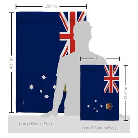 Americana Home & Garden States Australia Victoria Garden House Flag-Set Regional Territory Tony Couch Sydney Oceania Country Particular Area Decoration Banner Small Yard Gift Double-Sided, Made In USA