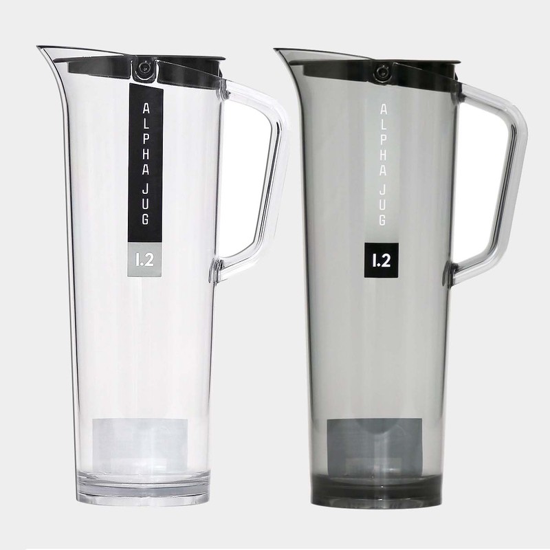 Takeya Alpha Jug, 3.2 gal (1.2 L), Clear, Stylish, Simple,