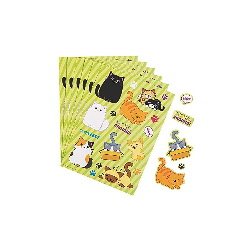CUTE CAT STICKER SHEETS - Stationery - 24 Pieces