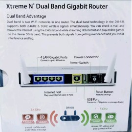 D-Link DIR-825 Xtreme N+300 Dual Band Gigabit Wi-Fi Router 300Mbps New Sealed